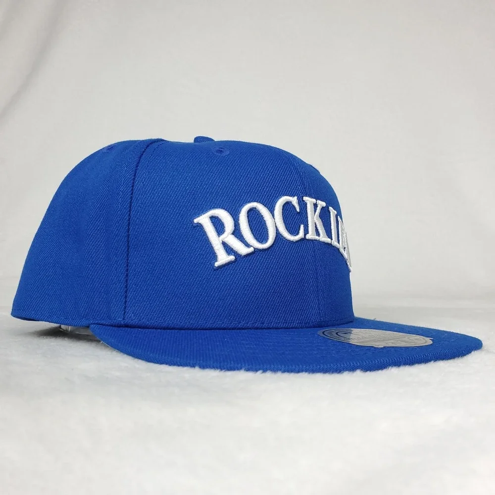 Colorado Rockies Mitchell & Ness MLB Fitted 7 3/4 Liberty Fit Hat‎ Cap Blue NWT